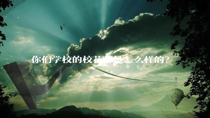 你们学校的校花都是怎么样的？